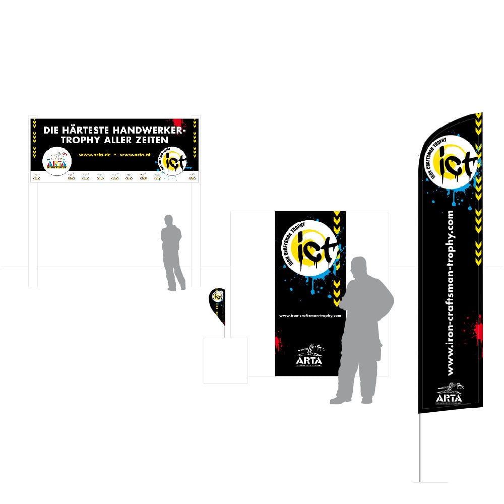 ARTA Handwerker Event Erscheinungsbild Logo Flyer Broschüre Fahne ARTA Handwerker Event Erscheinungsbild Logo Flyer Broschüre Fahne