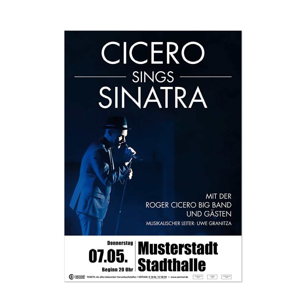 Plakate Konzerte Events Poster Roger Cicero Plakate Konzerte Events Poster Roger Cicero